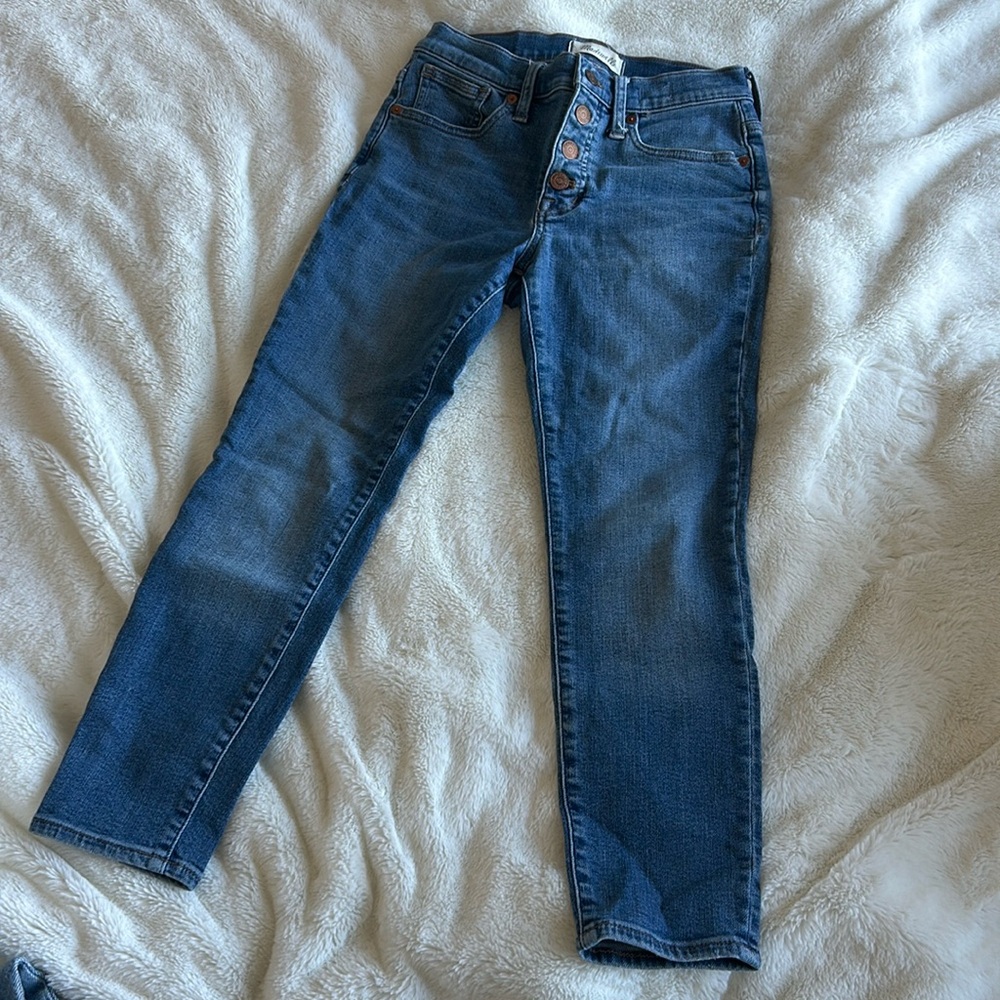 MADEWELL 9” Mid-Rise Skinny Crop Jean